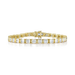 Colette 14K Yellow Gold Diamond Baguette Tennis Bracelet