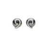 Classic Embrace 18K White Gold Black South Sea Cultured Pearl & Diamond Earrings