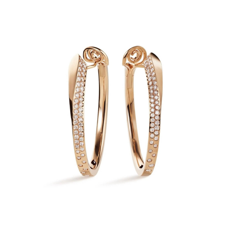 18KT YELLOW GOLD LIKE COLLECTION HOOPS