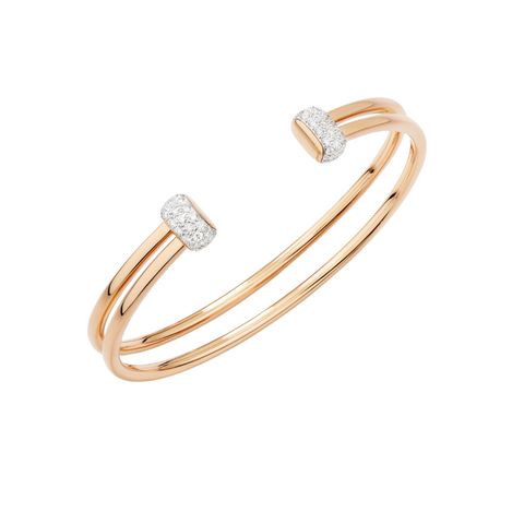 Together 18K Rose Gold Diamond Together Bracelet