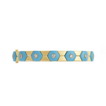 Baia Sommersa 18K Yellow Gold Turquoise & Diamond Bangle Bracelet