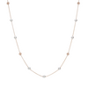 Cherry Blossom 18K Pink Gold Akoya Cultured Pearl & Diamond Necklace