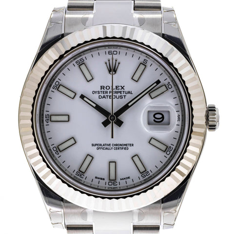 Datejust II white dial 116334