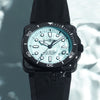 Bell & Ross New Watches - INSTRUMENTS - NEW BR 03 DIVER FULL LUM CERAMIC | Manfredi Jewels