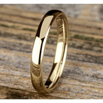 18K Yellow Gold Euro Dome Comfort Fit 3.5 Wedding Band Ring