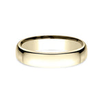 Benchmark Wedding Rings - 18K Yellow Gold Euro Dome Comfort Fit 4.5 Band Ring | Manfredi Jewels