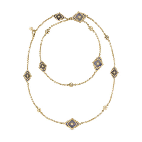 18K Yellow Gold & Diamond Opera Tulle Necklace