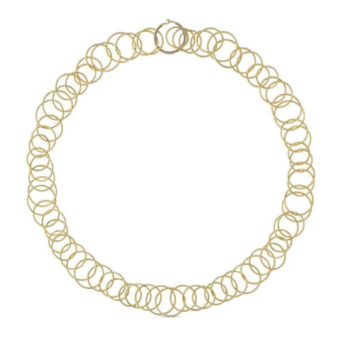 Hawaii 18K Yellow Gold Threads Necklace