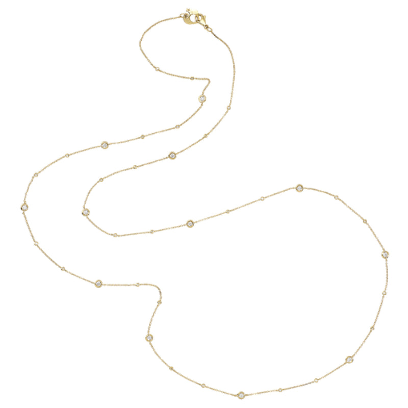 Chantecler Capri Jewelry - Accessori 18K Yellow Gold and Diamonds Capri Long Chain | Manfredi Jewels