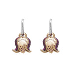 Chantecler Capri Jewelry - Campanelle 18K Rose Gold Medium Campanella Bouganville Earrings | Manfredi Jewels