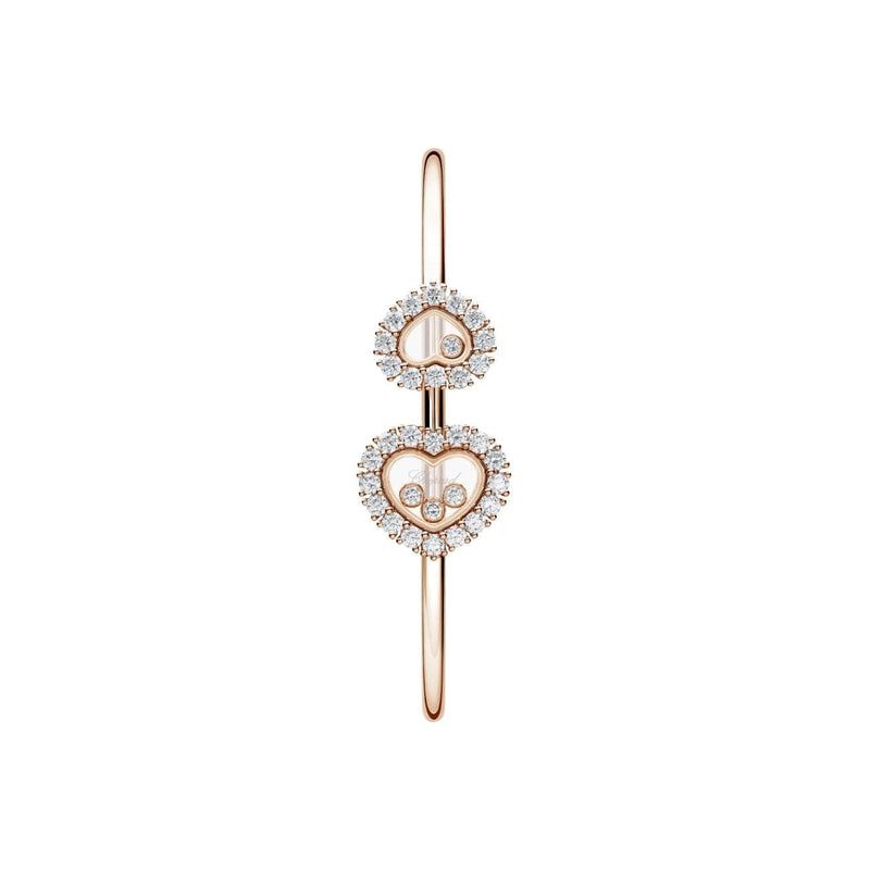 Chopard - Happy Diamonds - Bracelet - 18 Kt Rose Gold 0,05 ct Diamond,  Stone inlay red - Juwelier Wagner