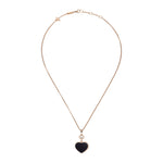 Chopard Jewelry - Happy Hearts Ethical Rose Gold Diamond Blue Goldstone Pendant Necklace | Manfredi Jewels