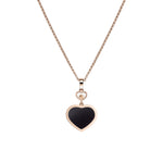 Chopard Jewelry - Happy Hearts Ethical Rose Gold Diamond Blue Goldstone Pendant Necklace | Manfredi Jewels