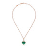 Chopard Jewelry - Happy Hearts Ethical Rose Gold Diamond Malachite Pendant Necklace | Manfredi Jewels