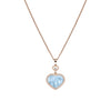 Chopard Jewelry - Happy Hearts Ethical Rose Gold Diamond Turquoise Mother of Pearl Pendant Necklace | Manfredi Jewels