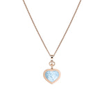 Chopard Jewelry - Happy Hearts Ethical Rose Gold Diamond Turquoise Mother of Pearl Pendant Necklace | Manfredi Jewels