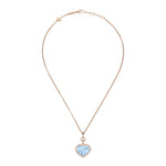 Chopard Jewelry - Happy Hearts Ethical Rose Gold Diamond Turquoise Mother of Pearl Pendant Necklace | Manfredi Jewels