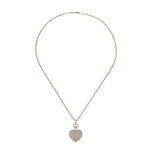 Chopard Jewelry - Happy Hearts Ethical Rose Gold Pavé Diamonds Pendant Necklace | Manfredi Jewels