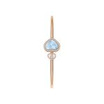 Chopard Jewelry - Happy Hearts Ethical Rose Gold Turquoise Mother of Pearl Bangle Bracelet | Manfredi Jewels