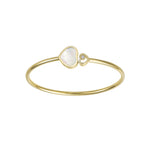 Chopard Jewelry - Happy Hearts Ethical Yellow Gold Mother of Pearl Bangle Bracelet | Manfredi Jewels