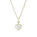 Chopard Jewelry - Happy Hearts Ethical Yellow Gold Mother of Pearl Pendant Necklace | Manfredi Jewels