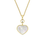 Chopard Jewelry - Happy Hearts Ethical Yellow Gold Mother of Pearl Pendant Necklace | Manfredi Jewels