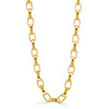 Doves Jewelry - Fancy 18K Yellow Gold Box Big Link Chain Necklace | Manfredi Jewels