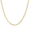 Doves Jewelry - Fancy 18K Yellow Gold Oval Link Chain Necklace | Manfredi Jewels