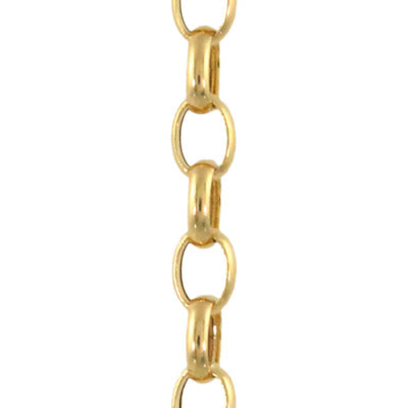 Doves Jewelry - Fancy 18K Yellow Gold Oval Link Chain Necklace | Manfredi Jewels