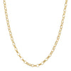 Doves Jewelry - Fancy 18K Yellow Gold Oval Link Chain Necklace | Manfredi Jewels