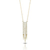 Doves Jewelry - Fashion 18K Yellow Gold Diamond Multi Drop Necklace | Manfredi Jewels