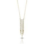 Doves Jewelry - Fashion 18K Yellow Gold Diamond Multi Drop Necklace | Manfredi Jewels