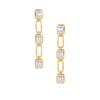 Doves Jewelry - Mondrian 18K Yellow Gold Diamond Drop Earrings | Manfredi Jewels