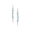 Doves Jewelry - Sky Blue 18K White Gold Blue Topaz Diamond Drop Earrings | Manfredi Jewels