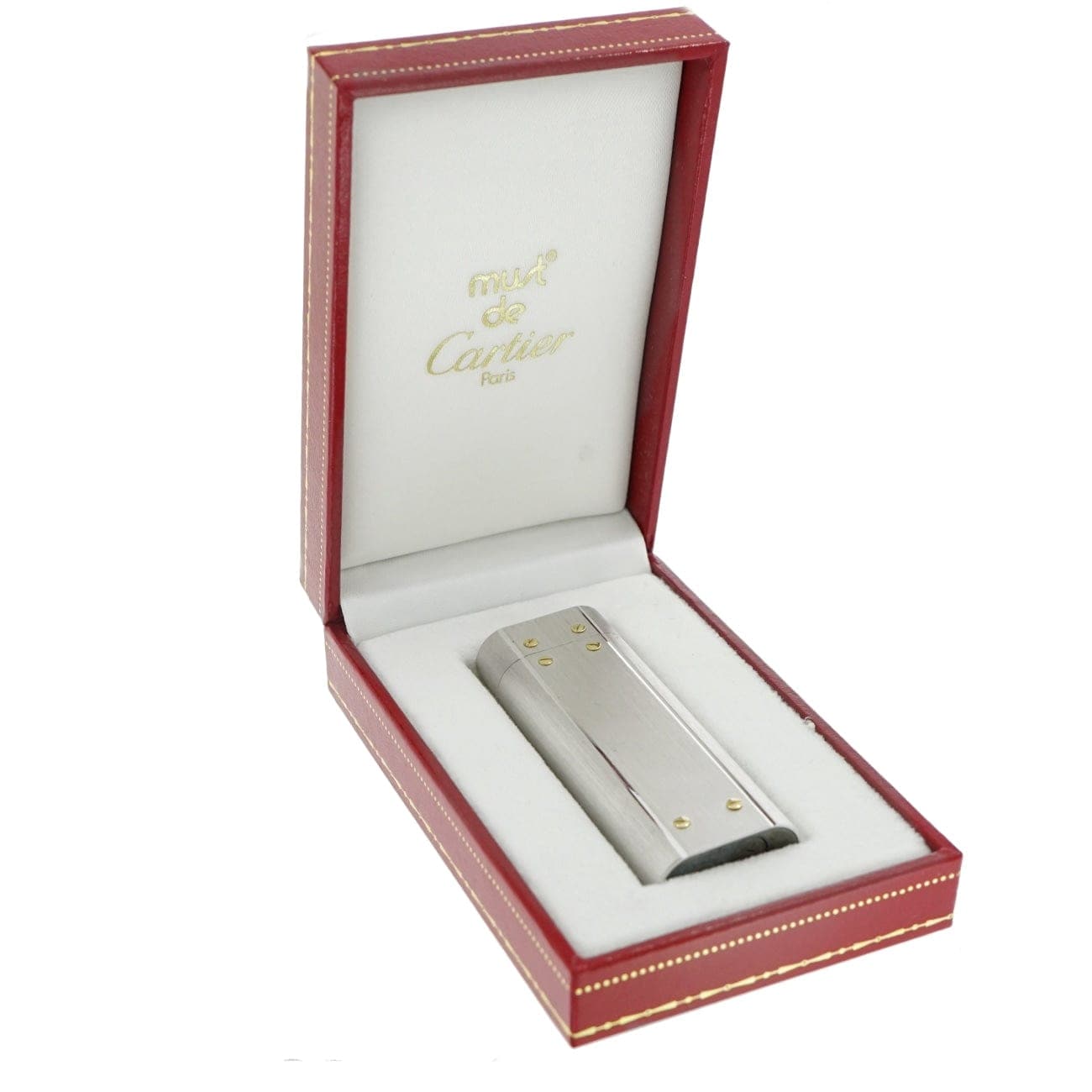 Estate Jewelry Cartier Santos Silver steel Lighter Estate