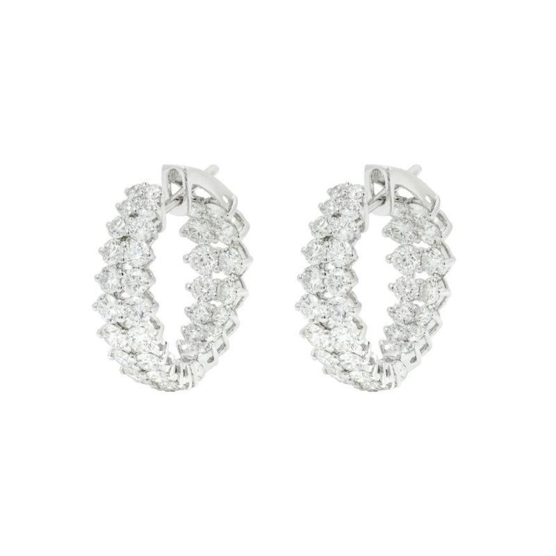 Image Marquise Brown image beautiful image beautiful image beautiful image beautiful image beautiful image beautiful image beautiful image beautiful image beautiful - Etho Maria Gemini 18k White Gold Two Row Diamond Hoop Earrings ...