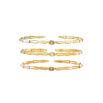 Etho Maria Jewelry - Noble 18K Yellow Gold Brown Diamond and Red Ceramic Bangle Bracelet (Copy) | Manfredi Jewels