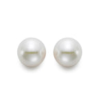 Akoya Pearl 18K Yellow Gold Stud 8mm White A Stud Earrings