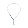 Facet Barcelona Jewelry - Red Carpet 18K White Gold Mixed Cuts 31.91 ct Sapphire & Diamond Necklace | Manfredi Jewels