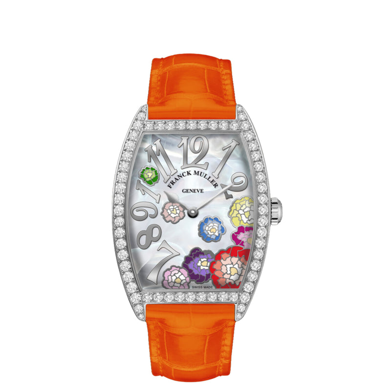 Franck Muller Watches - CINTRÈE CURVEX - 2852 FLOWER GEM SET | Manfredi Jewels