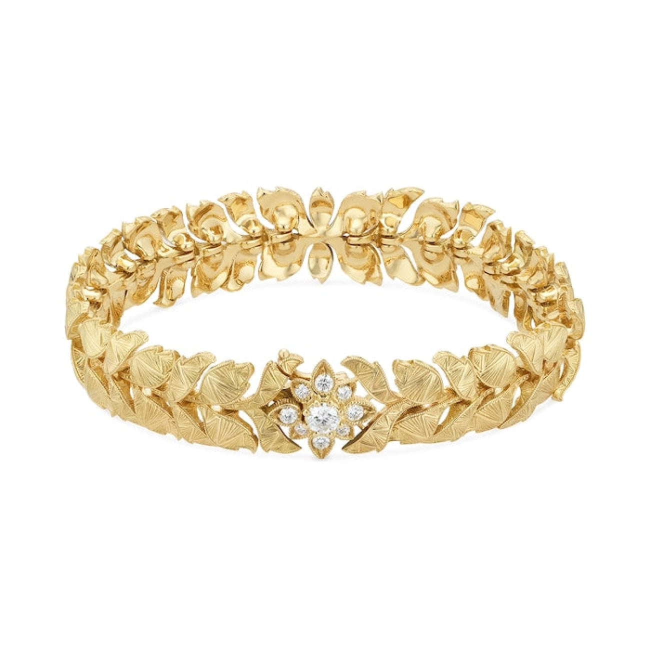 Gucci Flora bracelet with diamonds - Fecarotta Gioielli