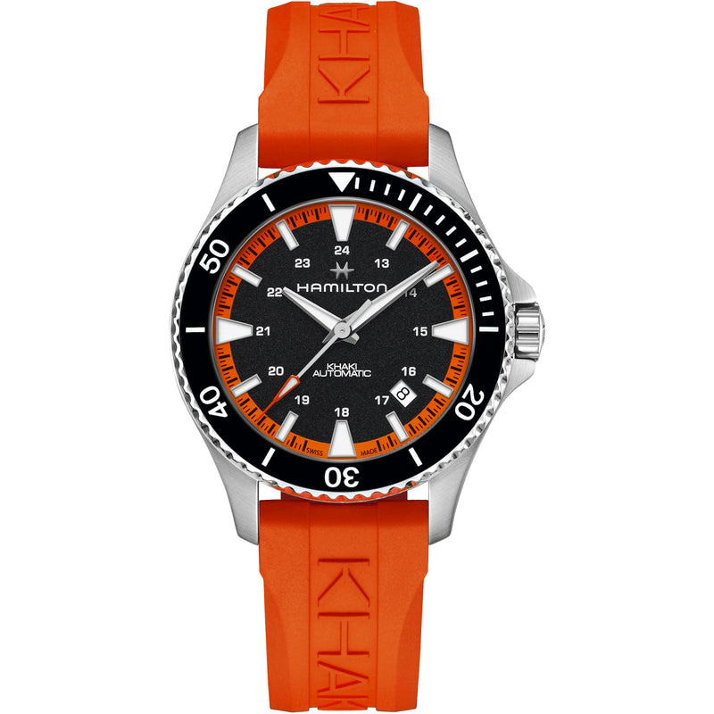 Hamilton Watches - KHAKI NAVY SCUBA AUTO - TANGERINE ORANGE | Manfredi Jewels