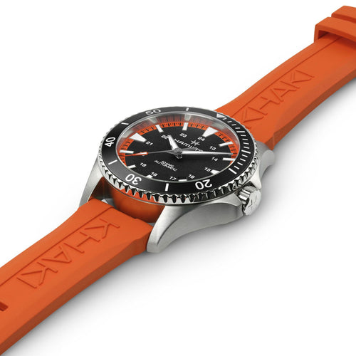 Hamilton Watches - KHAKI NAVY SCUBA AUTO - TANGERINE ORANGE | Manfredi Jewels