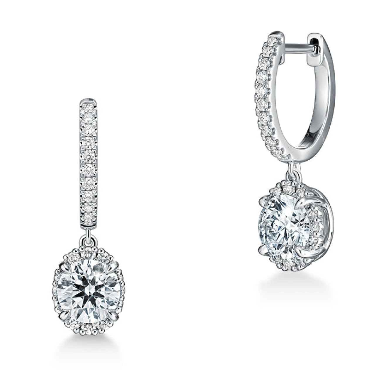 Shop the Hearts On Fire Earring HFETESC00508W | Lewis Jewelers