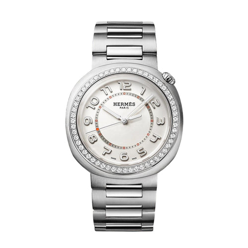 Hermès New Watches - CUT - DIAMOND SET LARGE WATCH | Manfredi Jewels