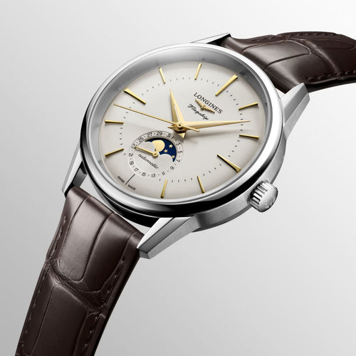 Longines Watches - FLAGSHIP HERITAGE MOONPHASE | Manfredi Jewels