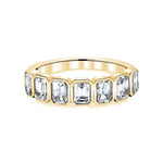 Manfredi Jewels Engagement - 18K Yellow Gold Emerald Bezel Set 1.38ct Diamond Band | Manfredi Jewels