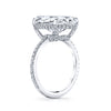 Manfredi Jewels Estate Jewelry - Platinum Oval Cut White Diamond Ring 5.02ct | Manfredi Jewels