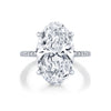 Manfredi Jewels Estate Jewelry - Platinum Oval Cut White Diamond Ring 5.02ct | Manfredi Jewels