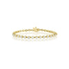 Manfredi Jewels Jewelry - Round Cut 5.01ct 14K Yellow Gold Diamond Bracelet